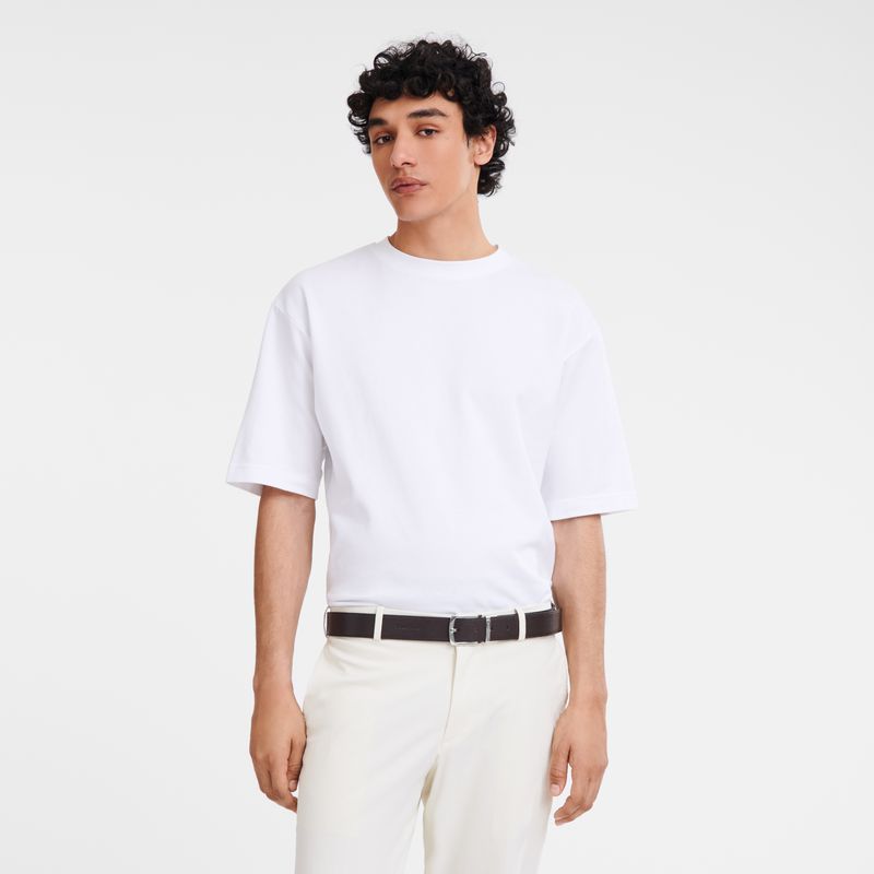 Beige / Black Longchamp Le Foulonné Men Belt | Ksa-781YIDGHZ