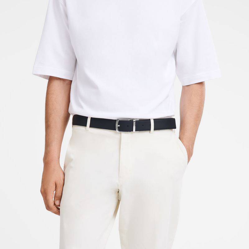 Beige / Black Longchamp Le Foulonné Men Belt | Ksa-781YIDGHZ