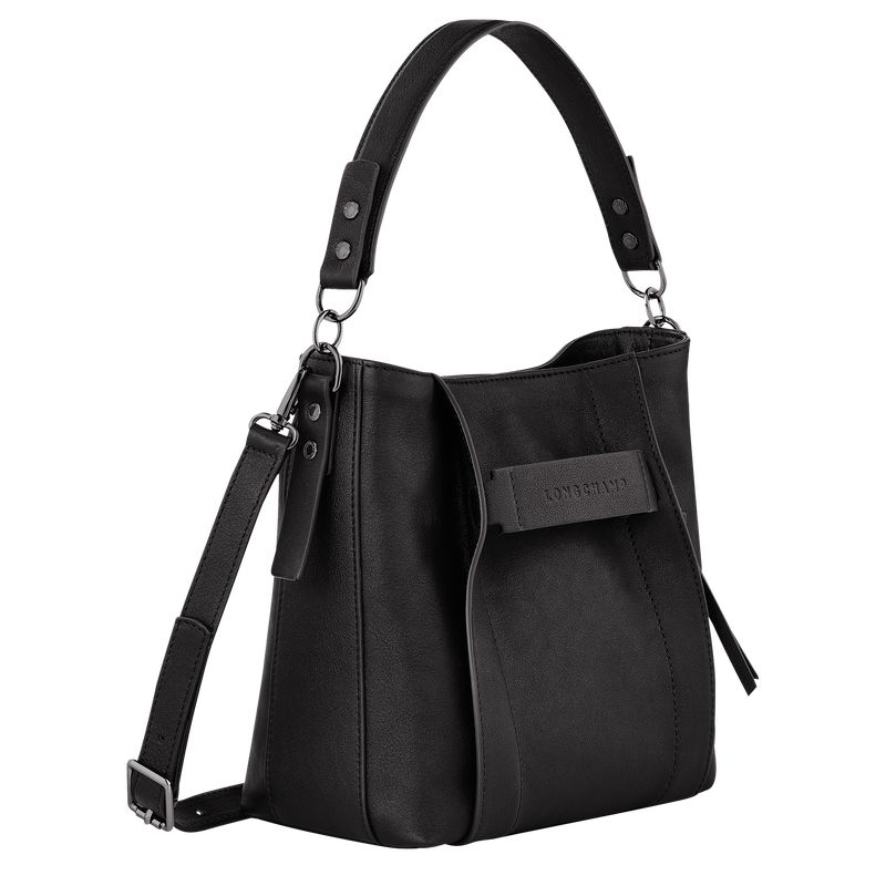 Black Longchamp 3D S Women Crossbody Bag | Ksa-584CPMEVY