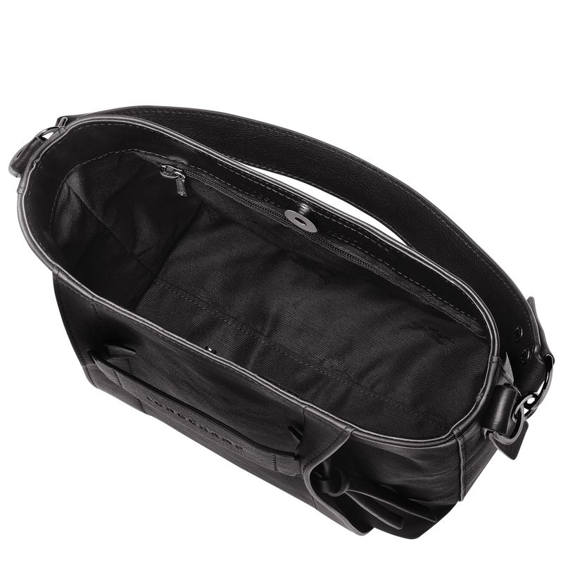 Black Longchamp 3D S Women Crossbody Bag | Ksa-584CPMEVY