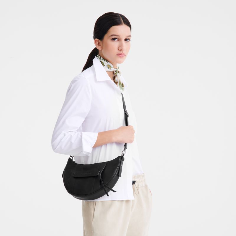 Black Longchamp 3D S Women Crossbody Bag | Ksa-154TKHSJL