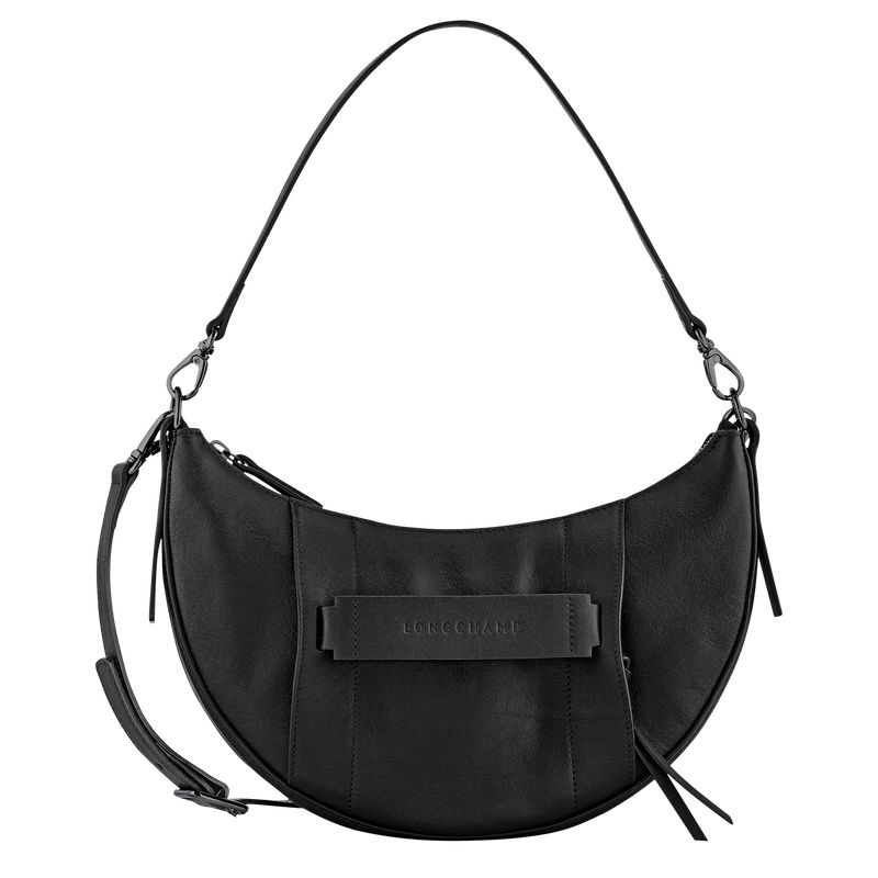 Black Longchamp 3D S Women Crossbody Bag | Ksa-154TKHSJL