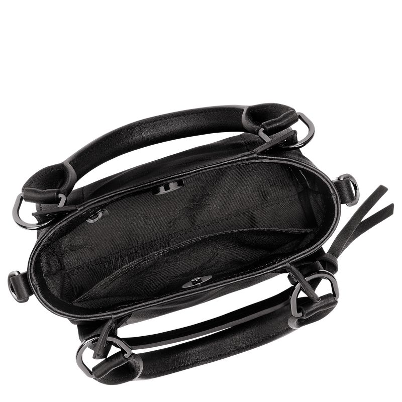 Black Longchamp 3D Xs Women Handbag | Ksa-310BKMLFR