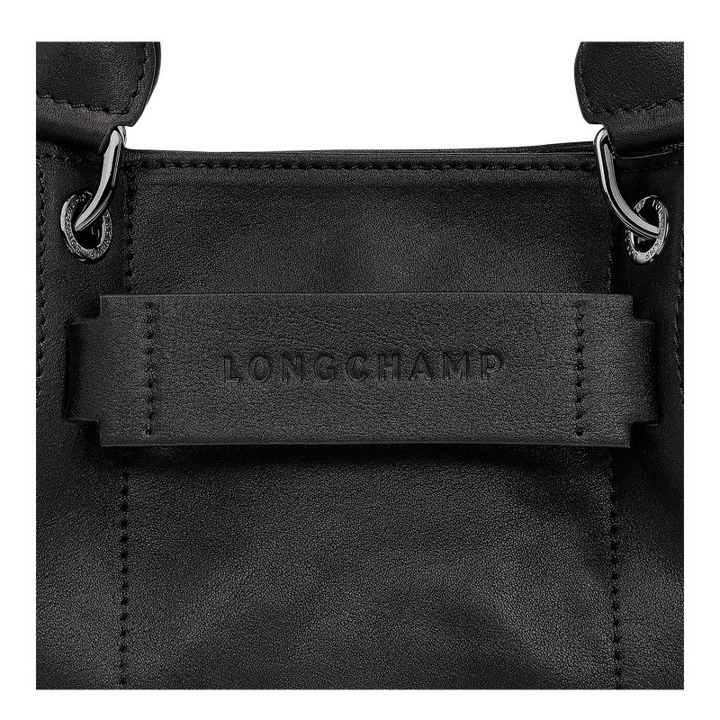 Black Longchamp 3D Xs Women Handbag | Ksa-310BKMLFR