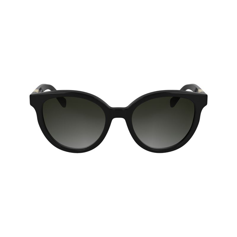 Black Longchamp Acetate Women Sunglasses | Ksa-197FNYABU