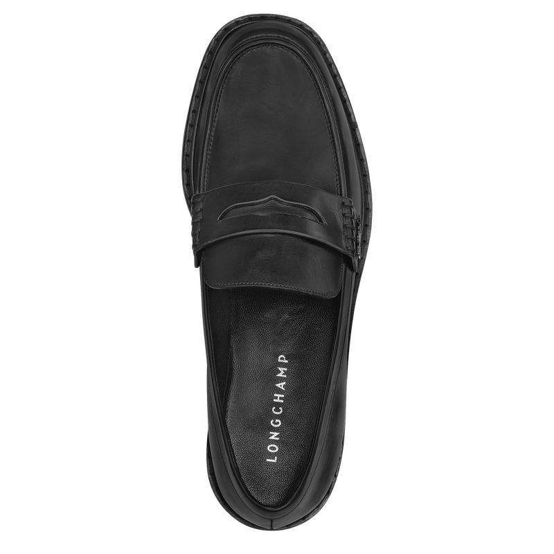 Black Longchamp Au Sultan Women Loafers | Ksa-650CARUEP