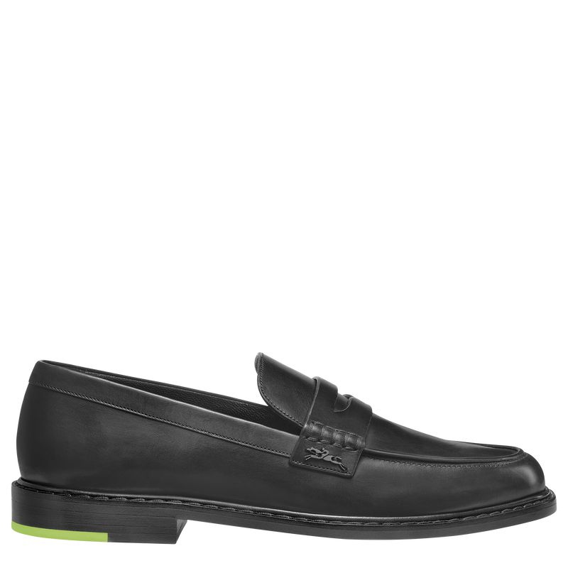 Black Longchamp Au Sultan Women Loafers | Ksa-650CARUEP
