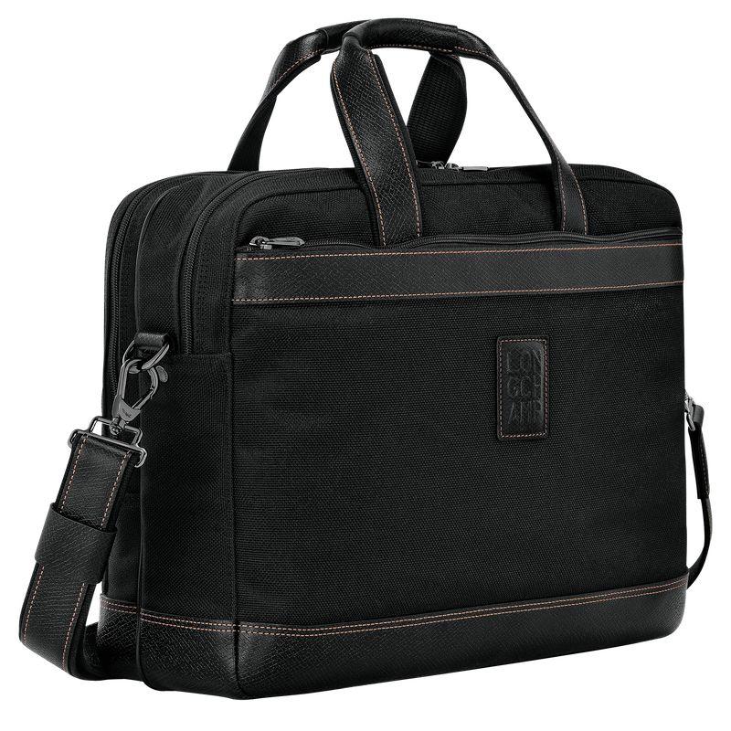 Black Longchamp Boxford L Men Briefcase | Ksa-247IOMUVR