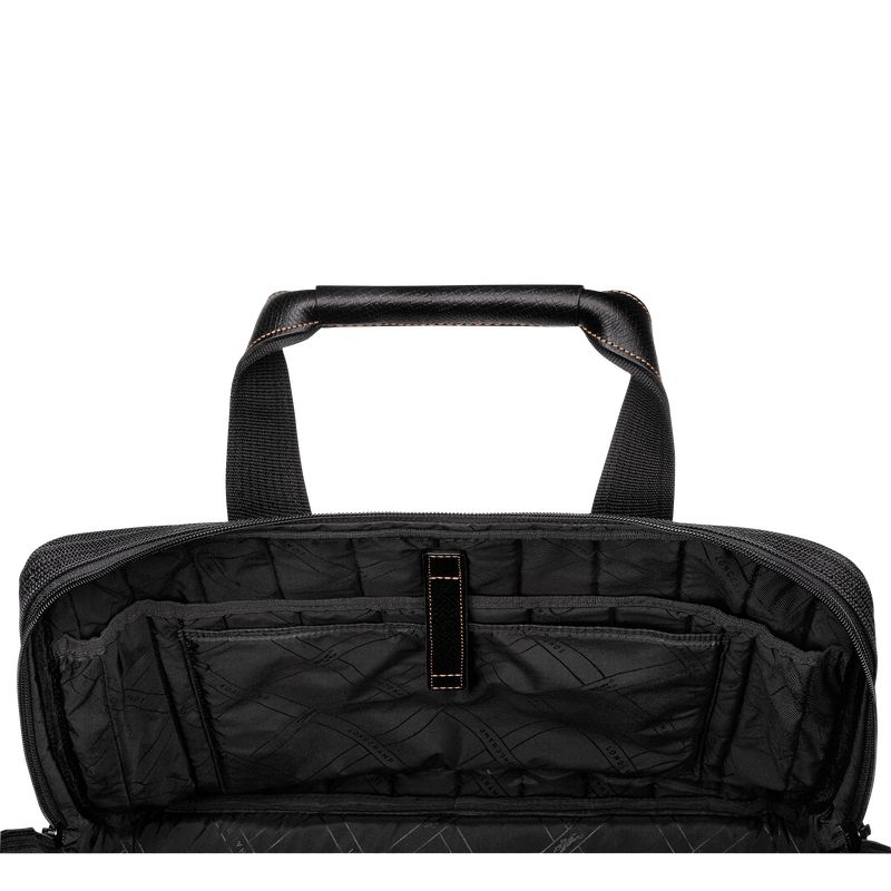 Black Longchamp Boxford L Men Briefcase | Ksa-247IOMUVR