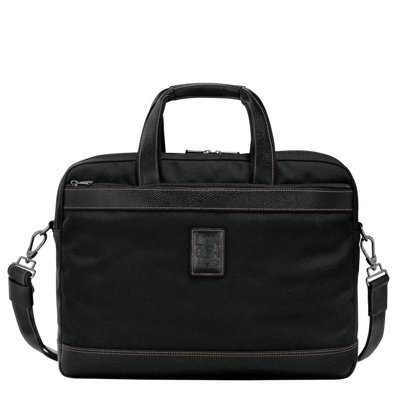 Black Longchamp Boxford L Men Briefcase | Ksa-247IOMUVR