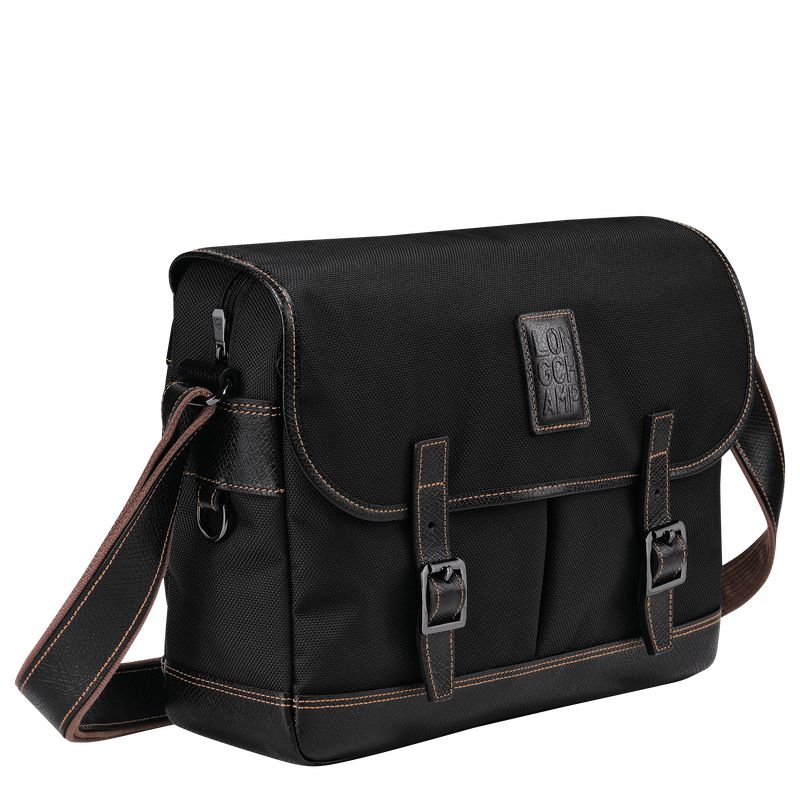 Black Longchamp Boxford L Men Crossbody Bag | Ksa-410RIUVMJ