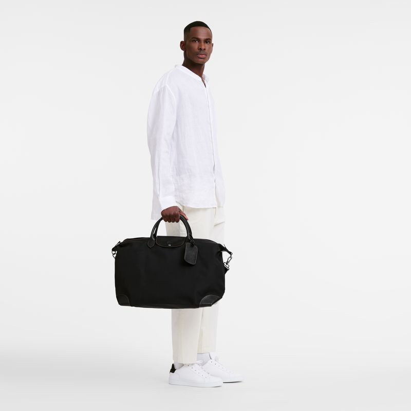 Black Longchamp Boxford L Men Travel Bag | Ksa-348DQSFHT