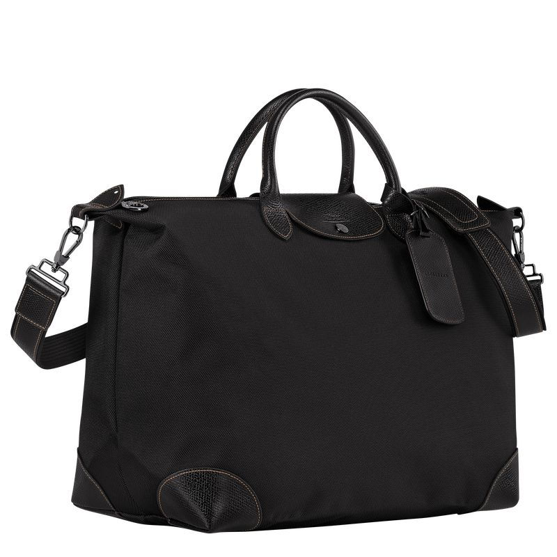 Black Longchamp Boxford L Men Travel Bag | Ksa-348DQSFHT