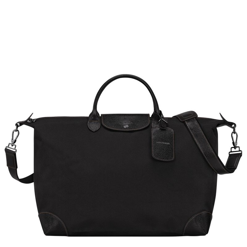 Black Longchamp Boxford L Men Travel Bag | Ksa-348DQSFHT
