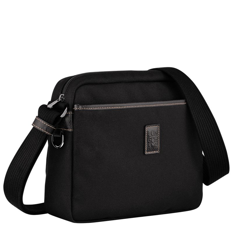 Black Longchamp Boxford M Camera Men Crossbody Bag | Ksa-031MQUSGO