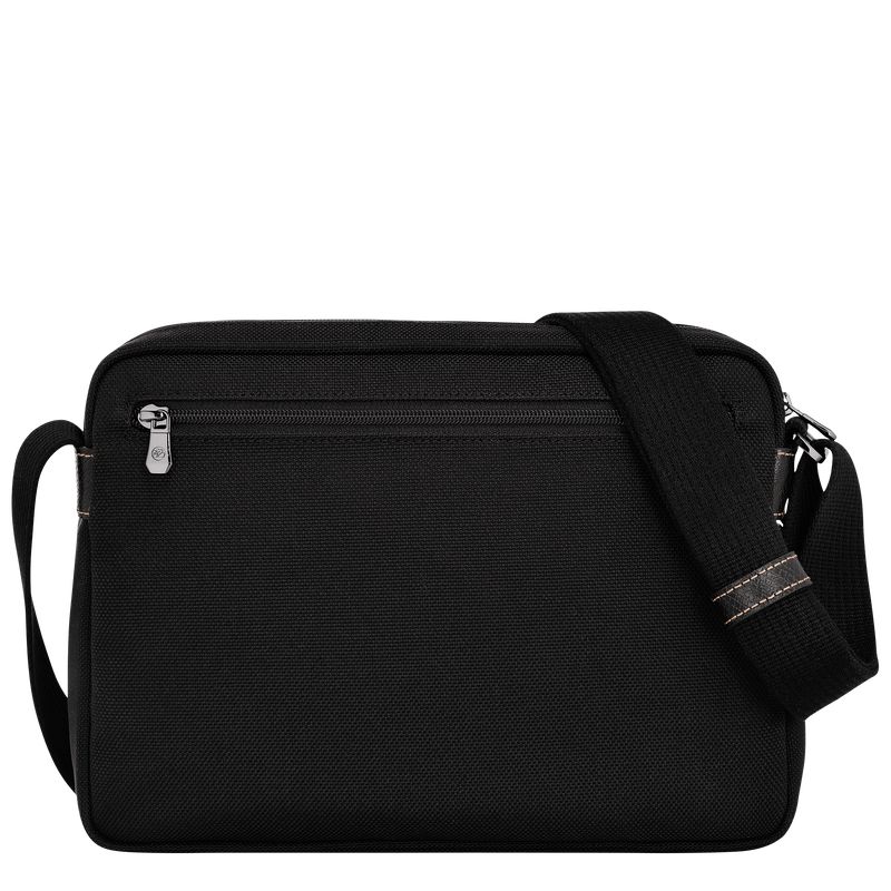 Black Longchamp Boxford M Camera Men Crossbody Bag | Ksa-031MQUSGO