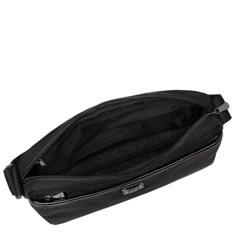 Black Longchamp Boxford M Camera Men Crossbody Bag | Ksa-031MQUSGO