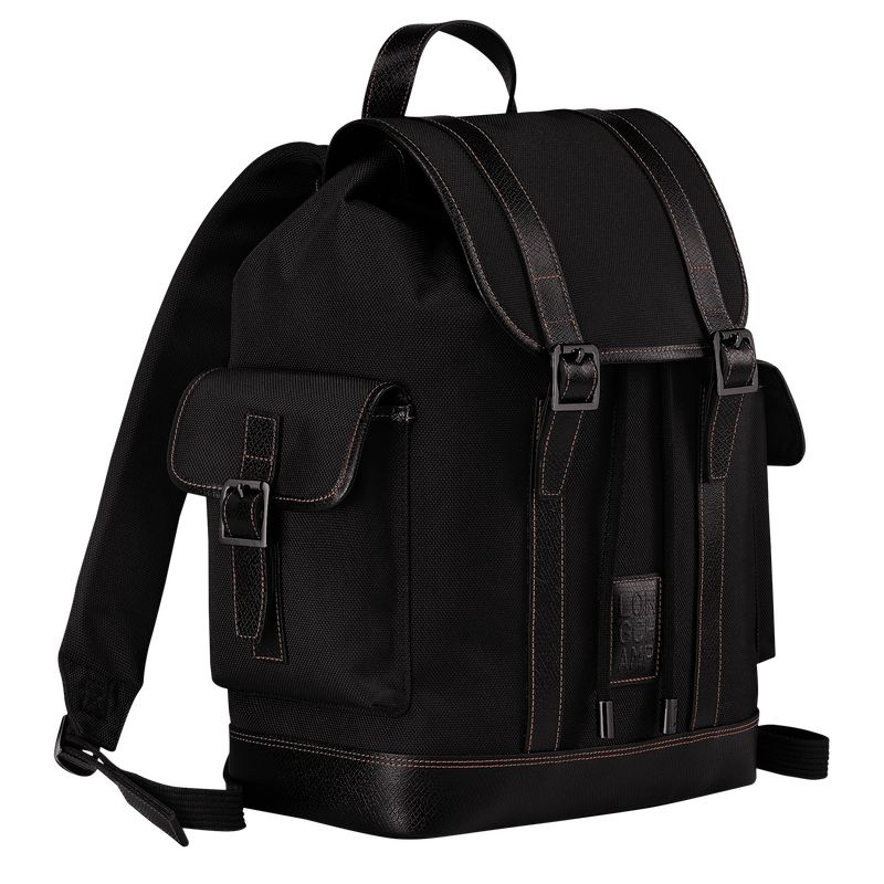 Black Longchamp Boxford Men Backpack | Ksa-674ERZFDU