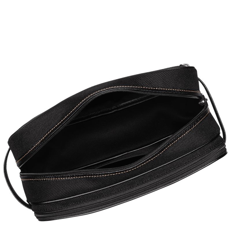 Black Longchamp Boxford Men Toiletry Bags | Ksa-983KODINL