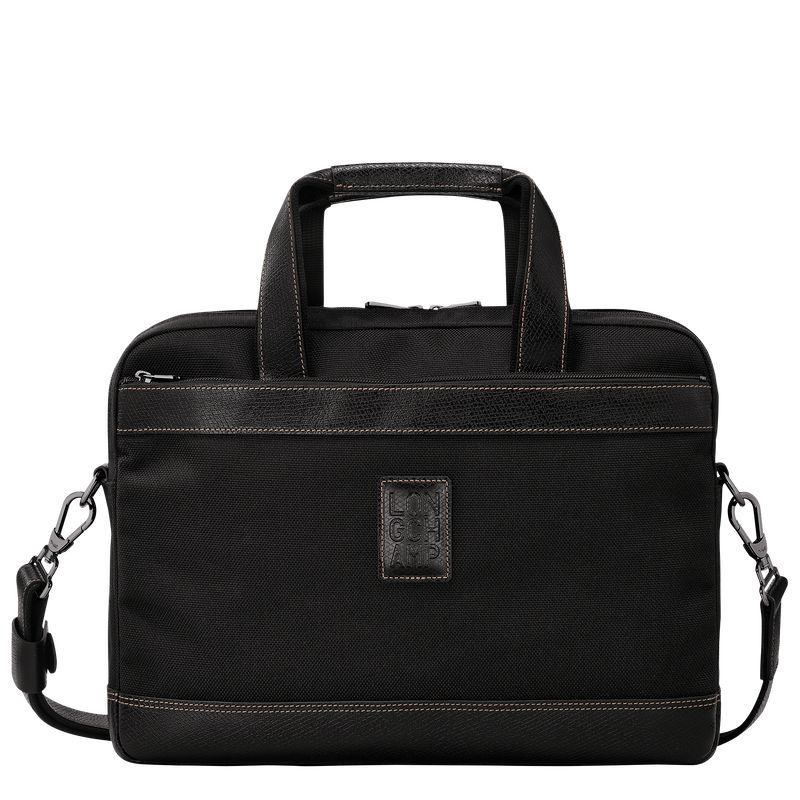 Black Longchamp Boxford S Men Briefcase | Ksa-073HZFWCX