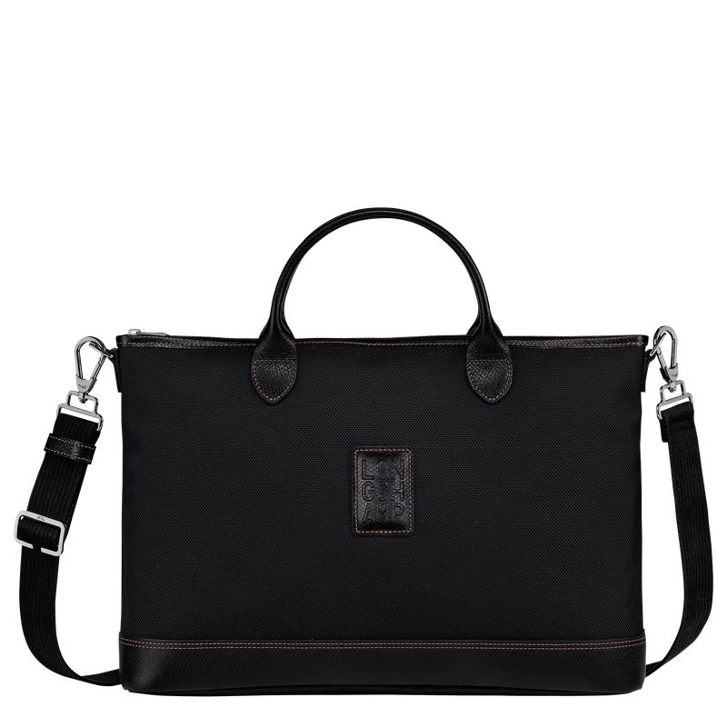 Black Longchamp Boxford S Men Briefcase | Ksa-351FNLIAS