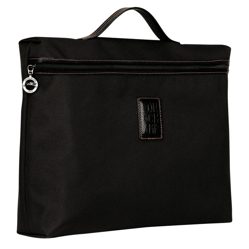 Black Longchamp Boxford S Men Briefcase | Ksa-683SMYHNG