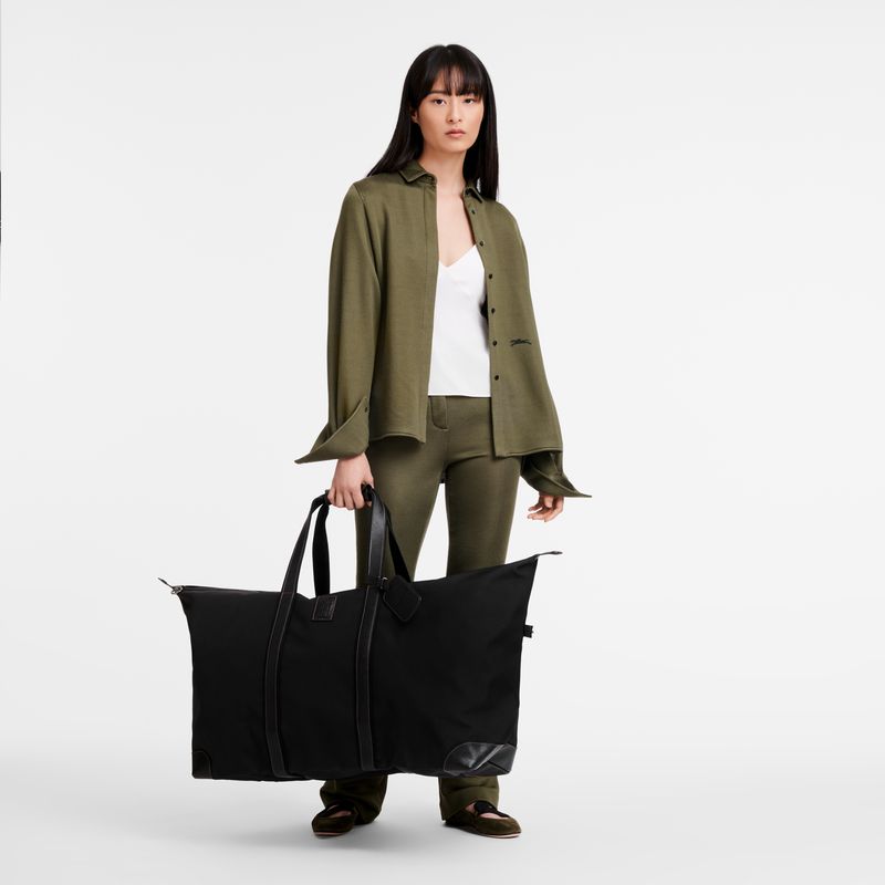 Black Longchamp Boxford Xl Women Travel Bag | Ksa-164VBXAZH