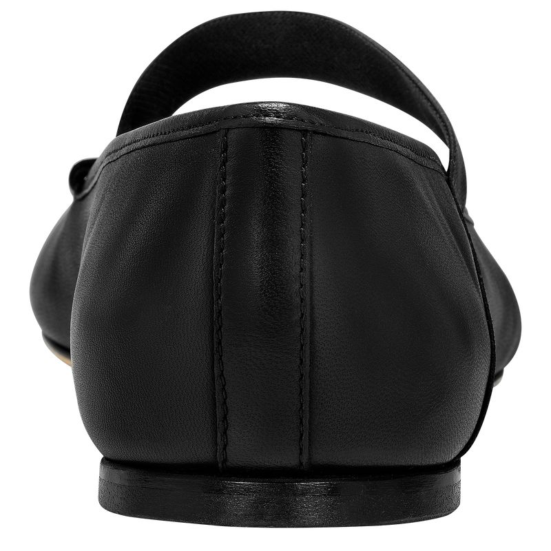 Black Longchamp Energy Women Ballerinas | Ksa-983QVJNBU