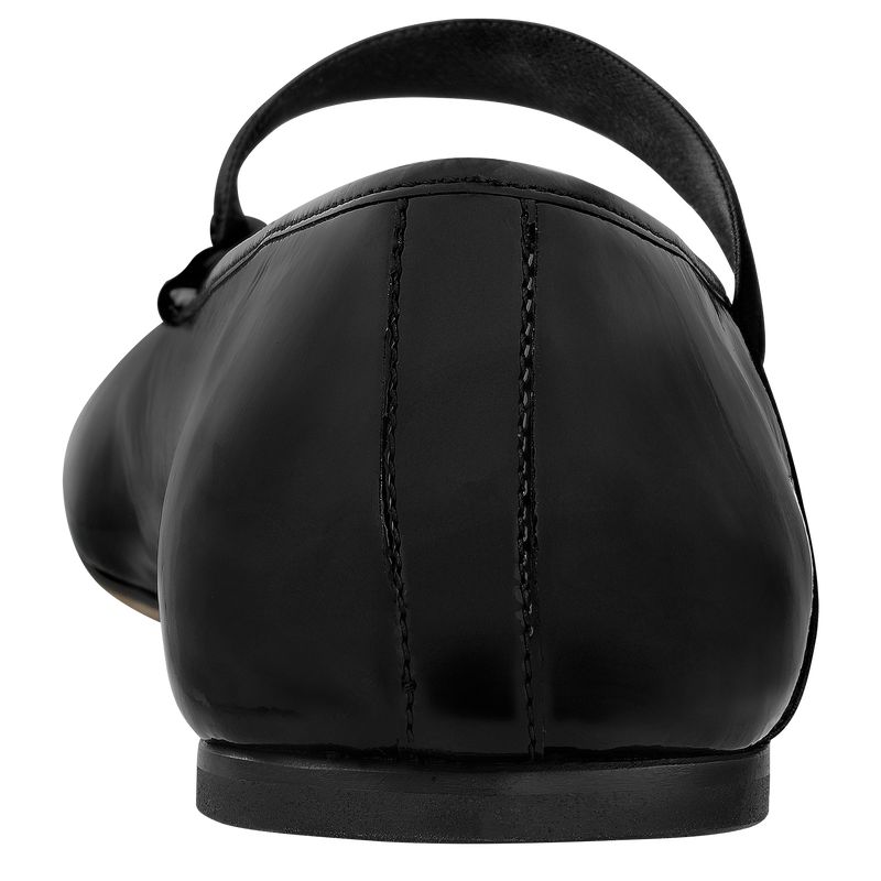 Black Longchamp Energy Women Ballerinas | Ksa-238AYBKFI