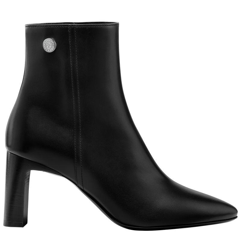 Black Longchamp Epure Low Women Boots | Ksa-967FMBQGC