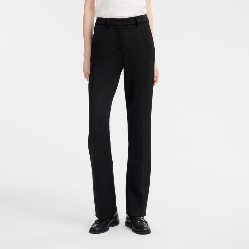 Black Longchamp Jersey Women Pants | Ksa-230JWOHAV
