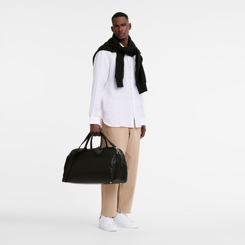 Black Longchamp Le Foulonné L Men Travel Bag | Ksa-231RGTYFW
