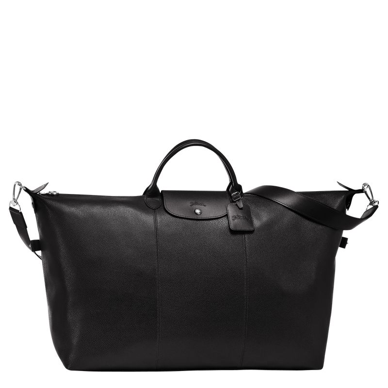 Black Longchamp Le Foulonné L Men Travel Bag | Ksa-056XFWCKS