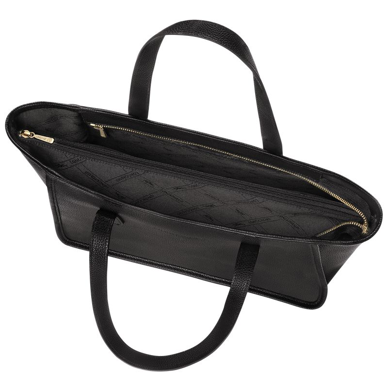 Black Longchamp Le Foulonné L Women Tote Bag | Ksa-513OUDRBX
