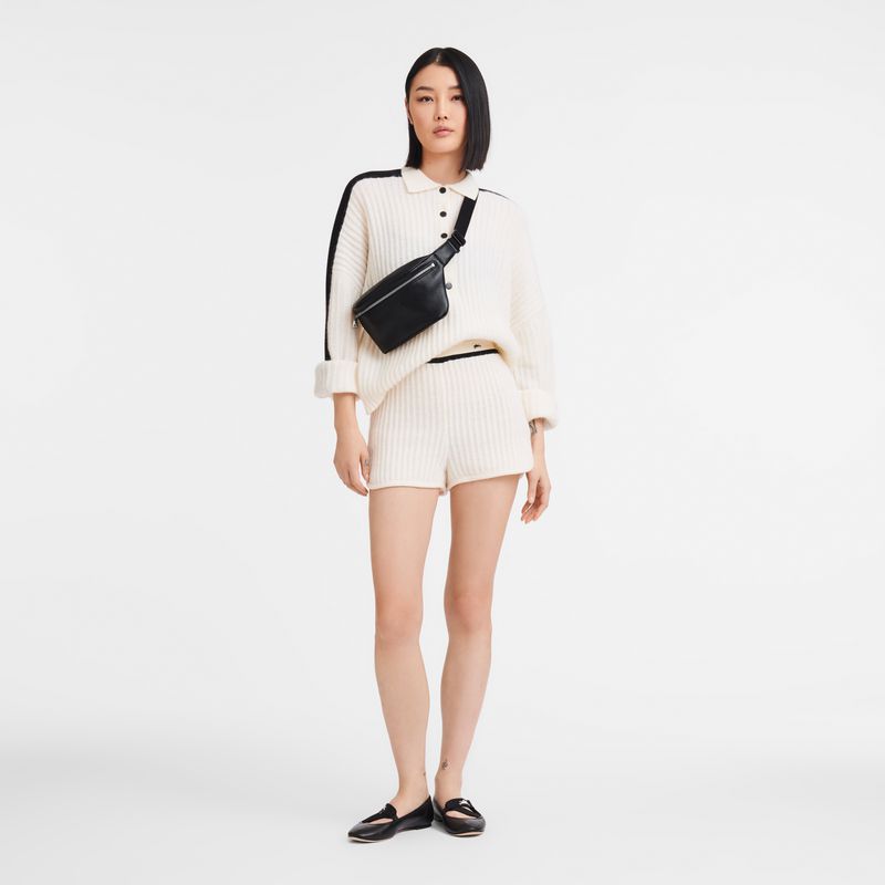 Black Longchamp Le Foulonné M Men Belt Bag | Ksa-876UMPNJE