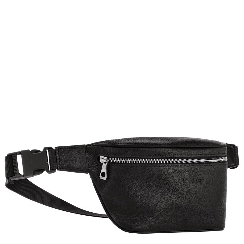 Black Longchamp Le Foulonné M Men Belt Bag | Ksa-876UMPNJE