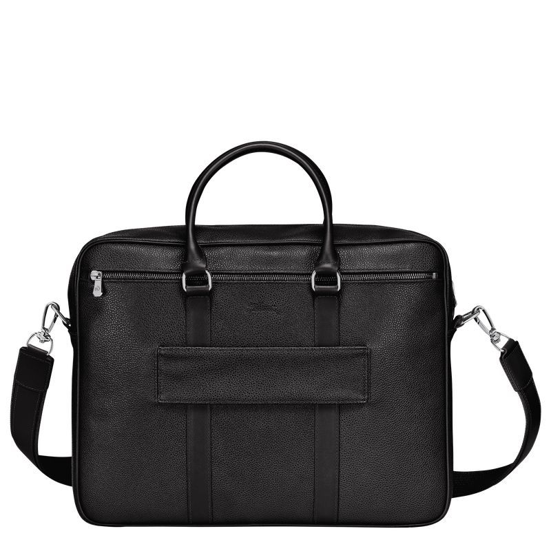 Black Longchamp Le Foulonné M Women Briefcase | Ksa-941QWTOPR