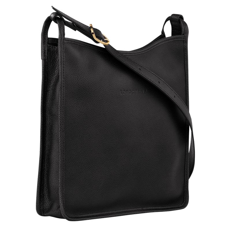 Black Longchamp Le Foulonné M Women Crossbody Bag | Ksa-251HVXGJC