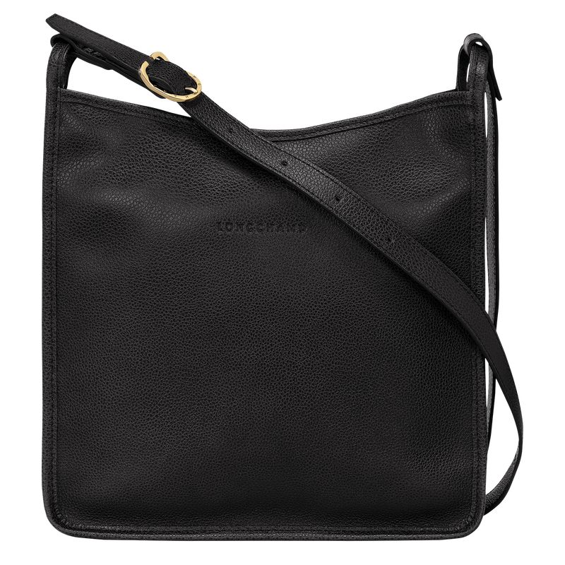 Black Longchamp Le Foulonné M Women Crossbody Bag | Ksa-251HVXGJC