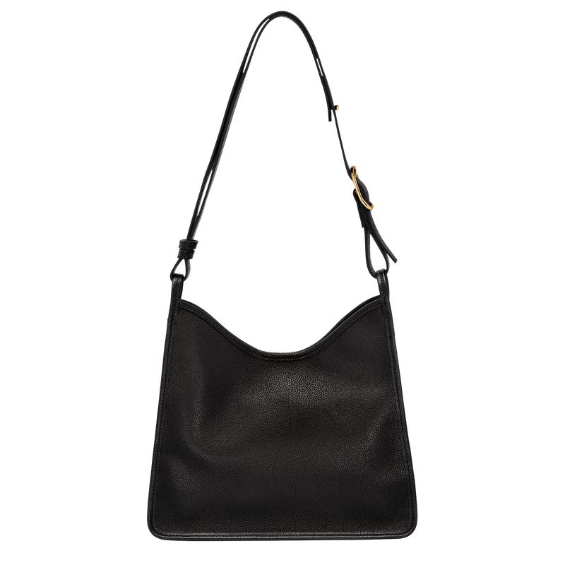 Black Longchamp Le Foulonné M Women Hobo Bag | Ksa-564VNIQWG