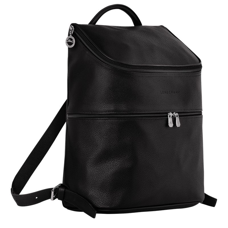 Black Longchamp Le Foulonné Men Backpack | Ksa-298AECSLR