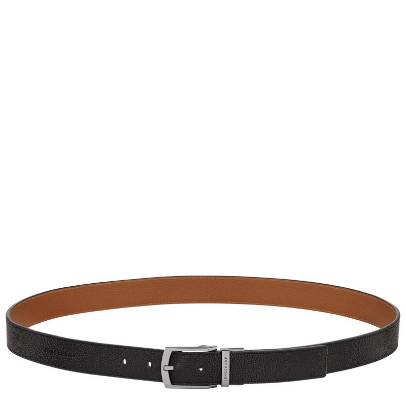 Black Longchamp Le Foulonné Men Belt | Ksa-104TANQZJ