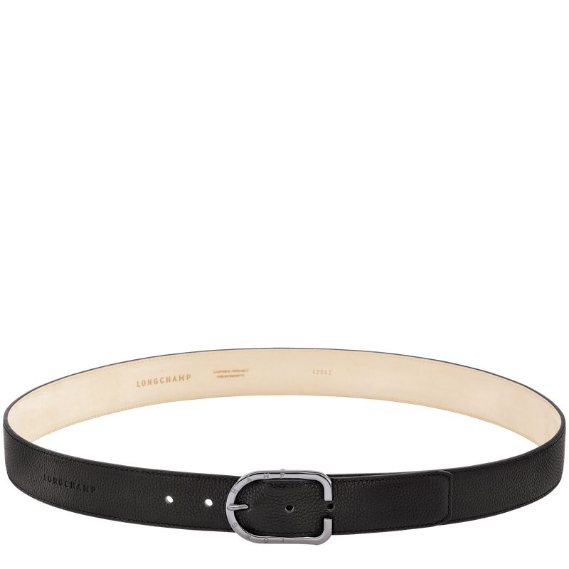 Black Longchamp Le Foulonné Men Belt | Ksa-972PJOECU
