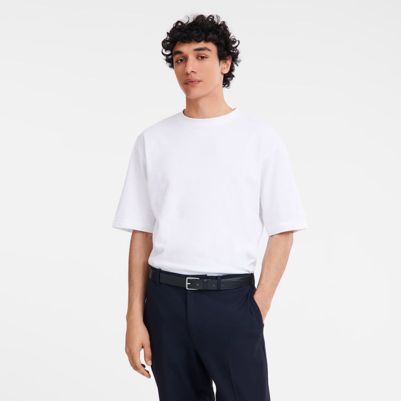 Black Longchamp Le Foulonné Men Belt | Ksa-972QZXICA