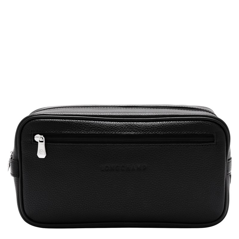 Black Longchamp Le Foulonné Men Toiletry Bags | Ksa-570PKJUMW