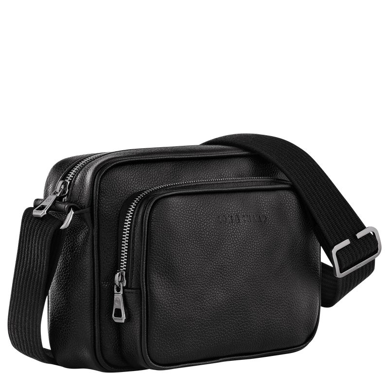 Black Longchamp Le Foulonné S Camera Men Crossbody Bag | Ksa-547EBGJHL