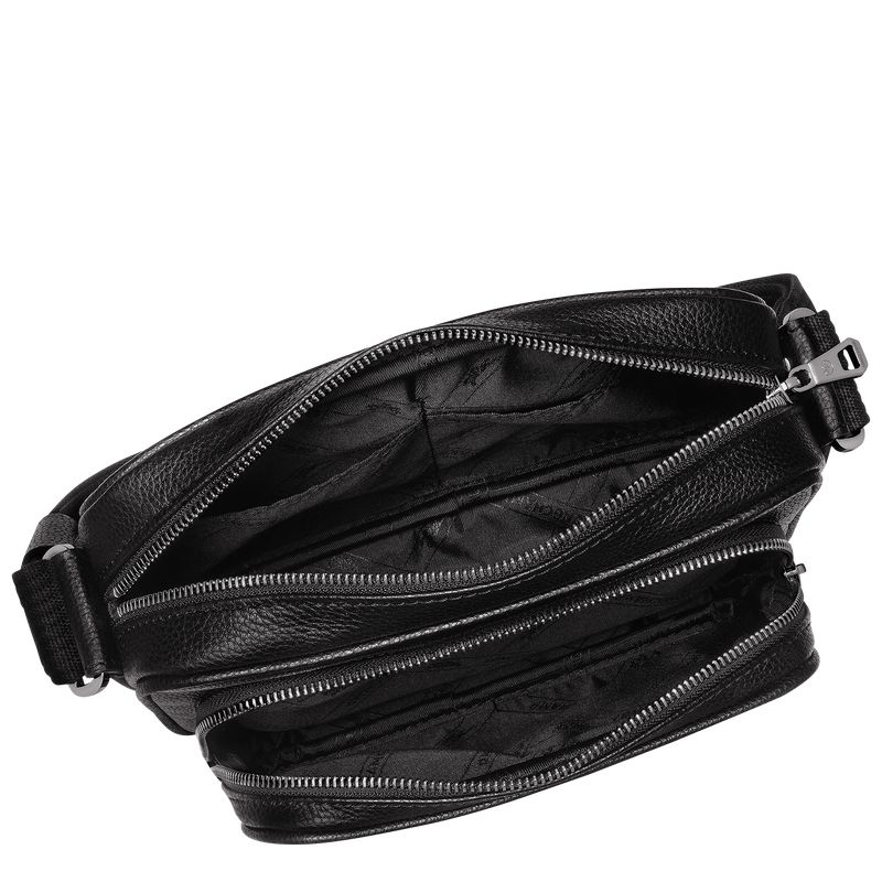 Black Longchamp Le Foulonné S Camera Men Crossbody Bag | Ksa-547EBGJHL