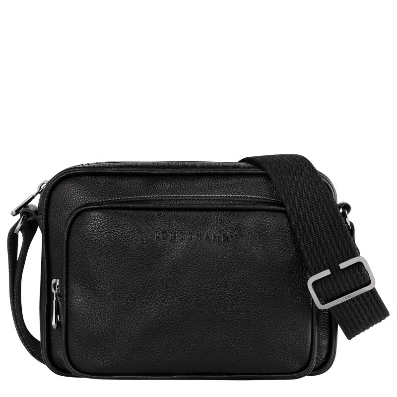 Black Longchamp Le Foulonné S Camera Men Crossbody Bag | Ksa-547EBGJHL