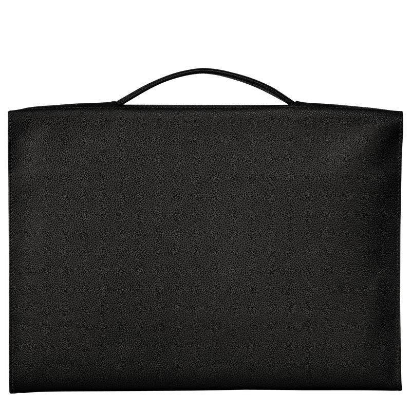 Black Longchamp Le Foulonné S Men Briefcase | Ksa-643DOZIJR