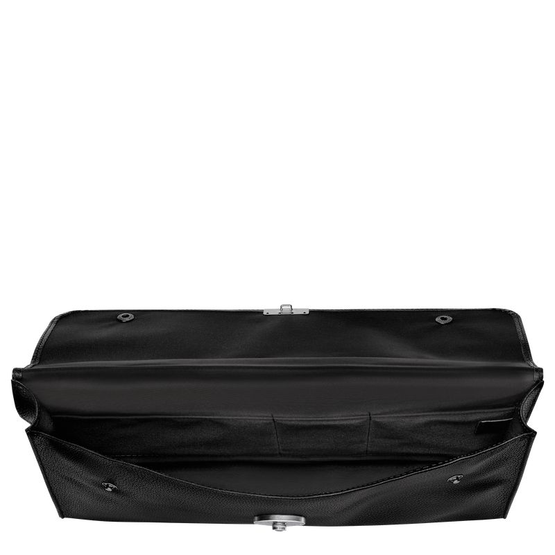 Black Longchamp Le Foulonné S Men Briefcase | Ksa-643DOZIJR